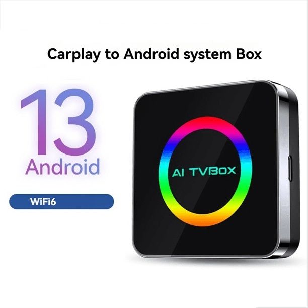 Adaptor AI BOX Wireless CarPlay & Android Auto  Netflix YouTube, 4GB RAM, 64GB ROM