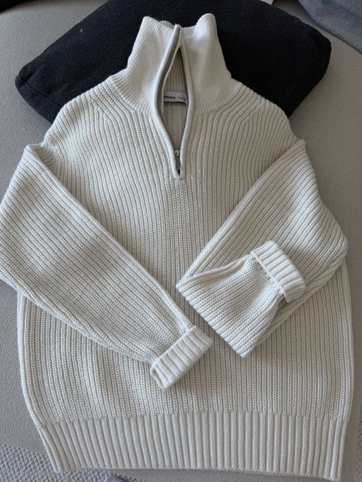 Свитер на полузамке мужской