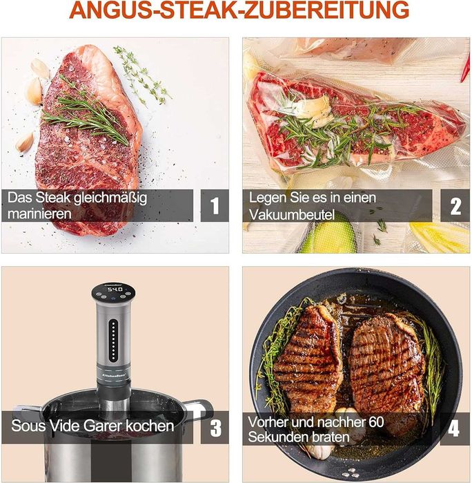 Су Вид машина KitchenBoss Sous Vide Garer (G310S) 1100W