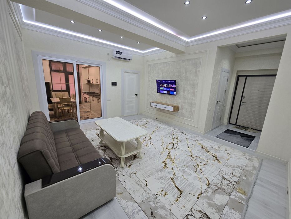 Ижарага уй 2 хона янги евро ремонт.