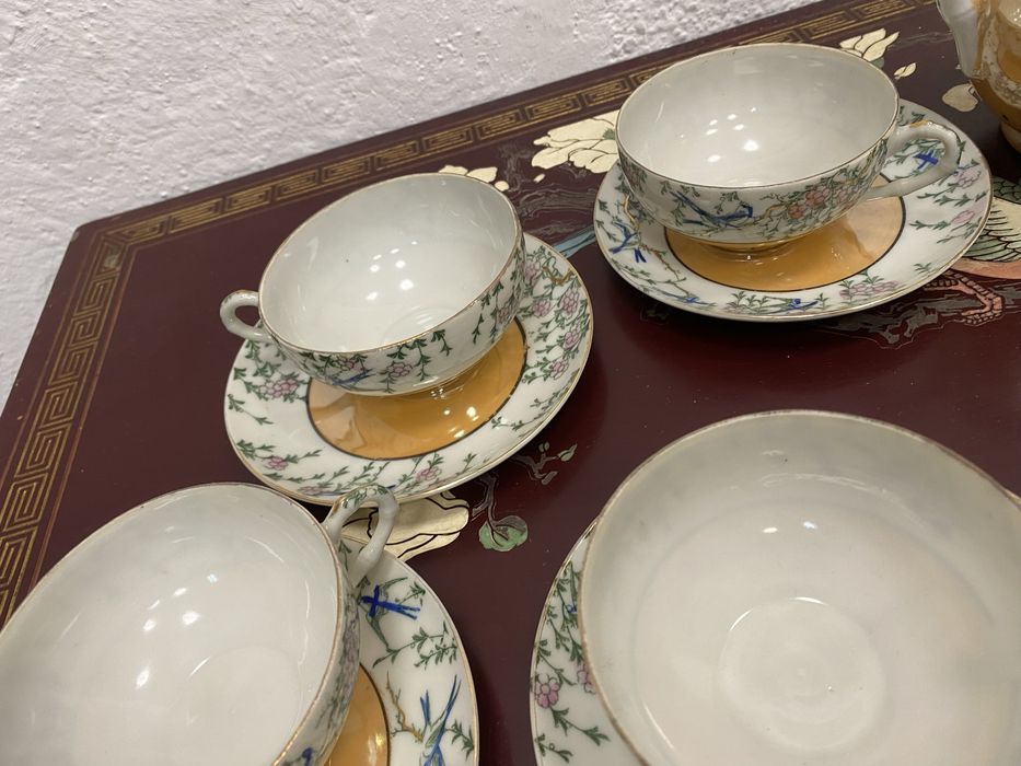Винтидж японски порцеланов сервиз за чай с маркировка Dai Nippon Japan