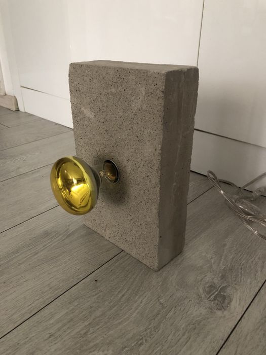 Mid century lampa brutalist ciment