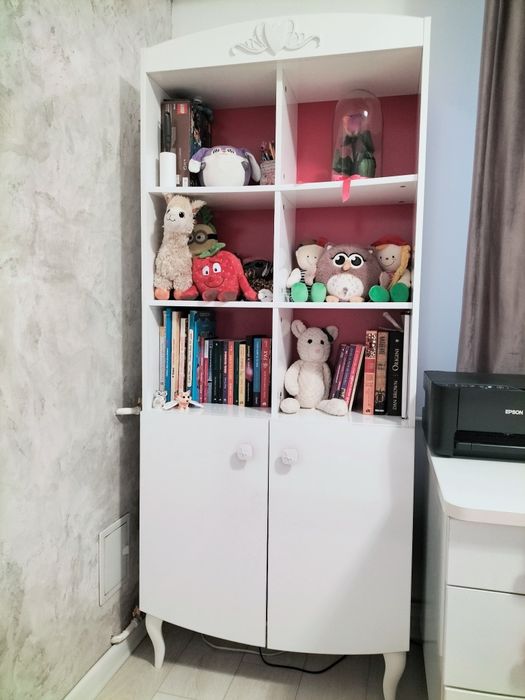 Birou, biblioteca, dulap fetițe Cilek, mdf, super calitate, impecabile