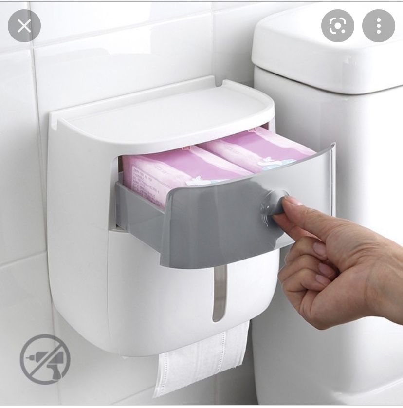 Держатель органайзер для туалетной бумаги без сверления