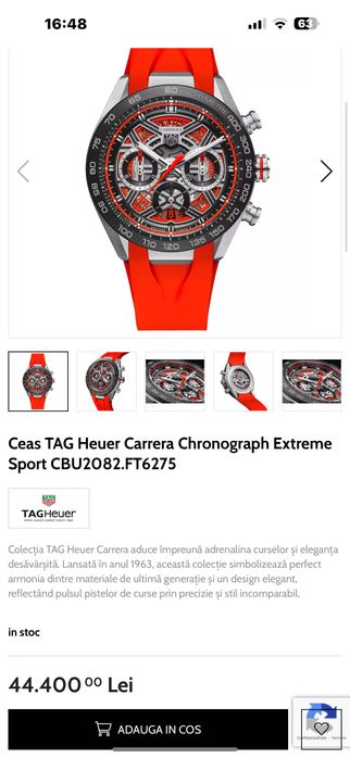 Vând ceas Tag Heuer Carrera Chronograph