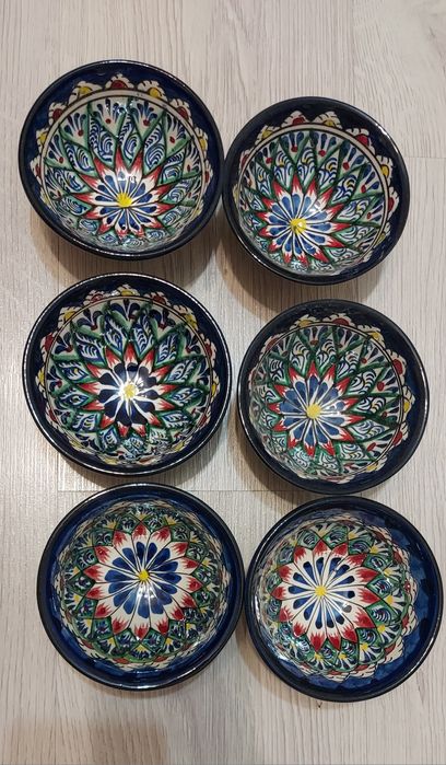 Узбекский Табақ, пиалки и чайник