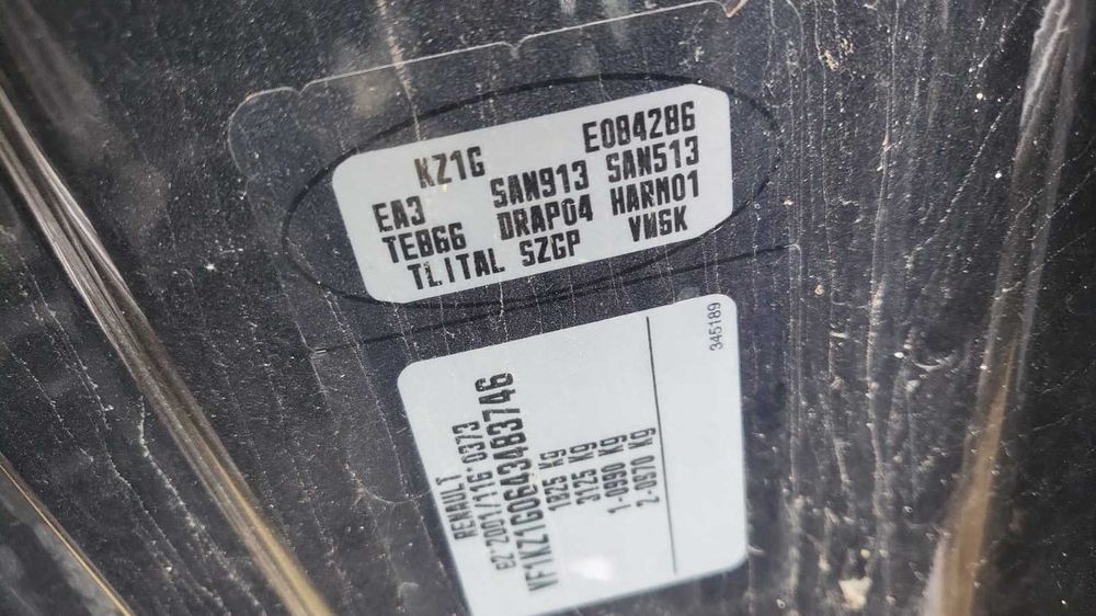 Aripa dreapta renault megane 3,cod culoare TE866