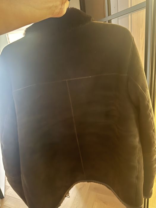 Дубленка зимняя коричневая