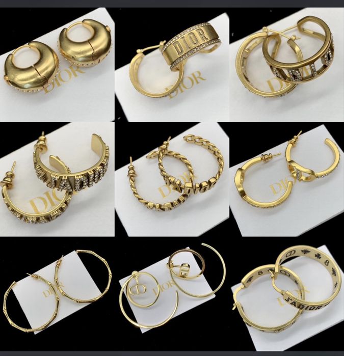 Обеци на марката Dior