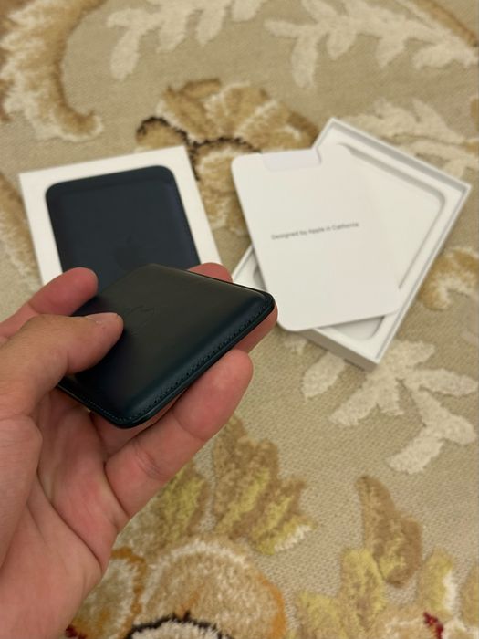 Apple Wallet Leather Wallet с MagSafe Green для iPhone