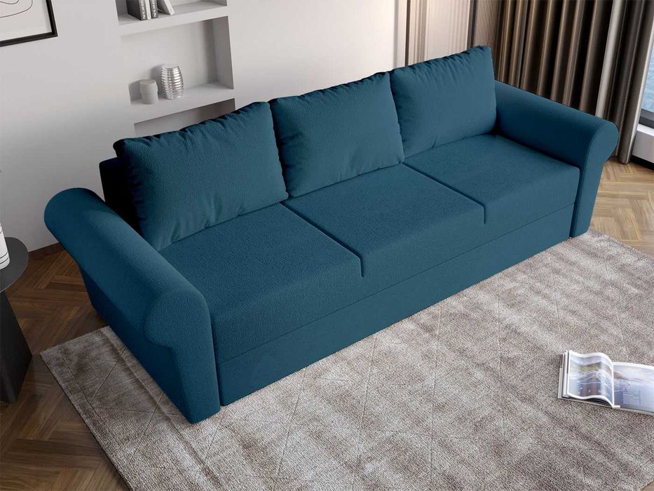 Canapea Maroc extensibila cu lada Turcoaz