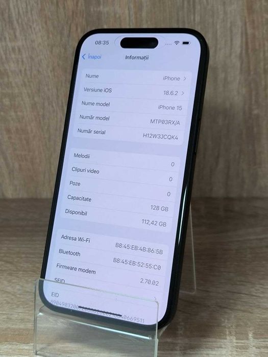 Telefon Apple iPhone 15 128 GB Black - Cod 124487