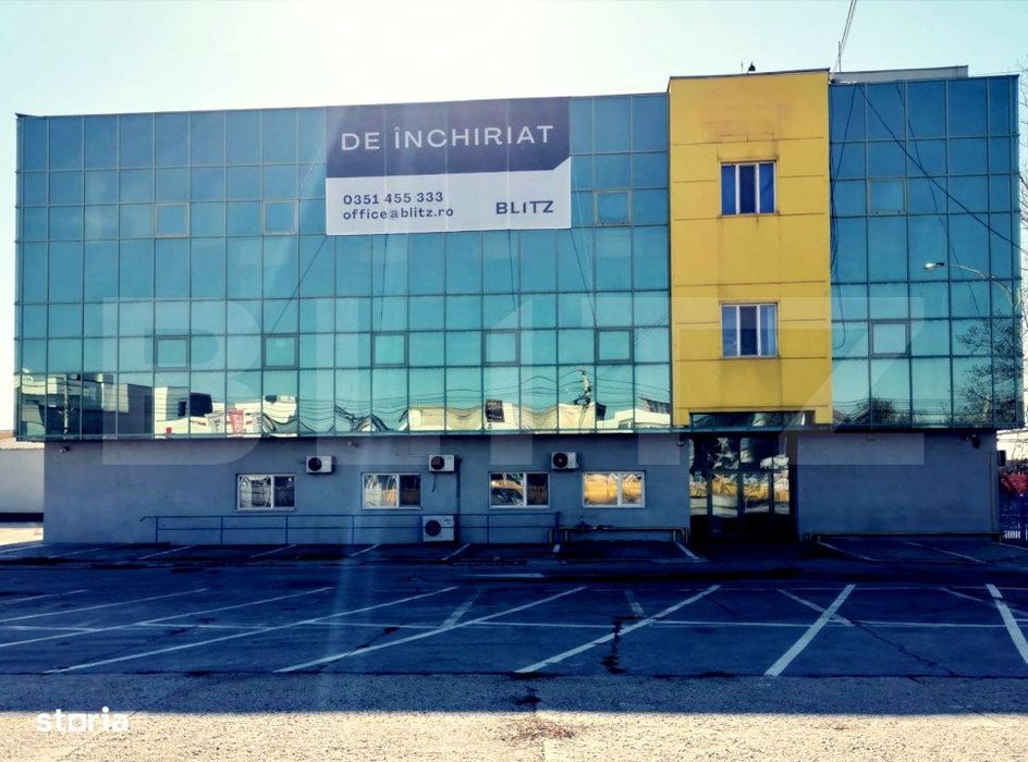 Cladire Comerciala P+2, 1800 mp si 3013 mp teren, stradala, zona Banie