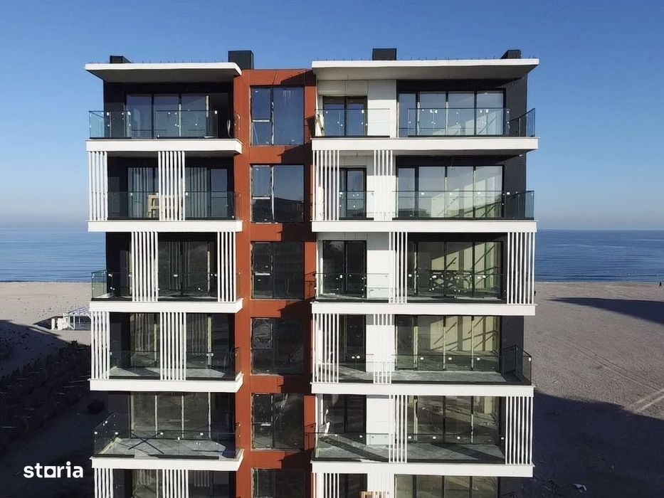 Finalizat | Apartament pe plaja cu vedere la mare in imobil premium