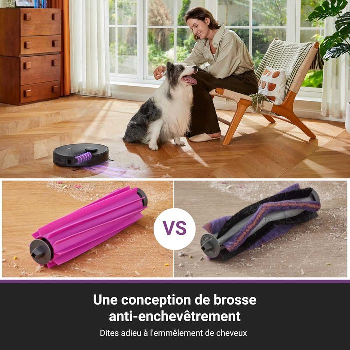 Прахосмукачка робот Eureka E20 Plus AI 3D DuoDetect 8000Pa