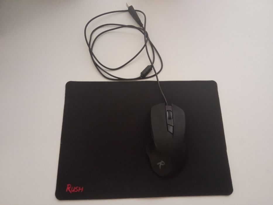 Мышь SmartBuy Rush SBM-730G-K черный + коврик