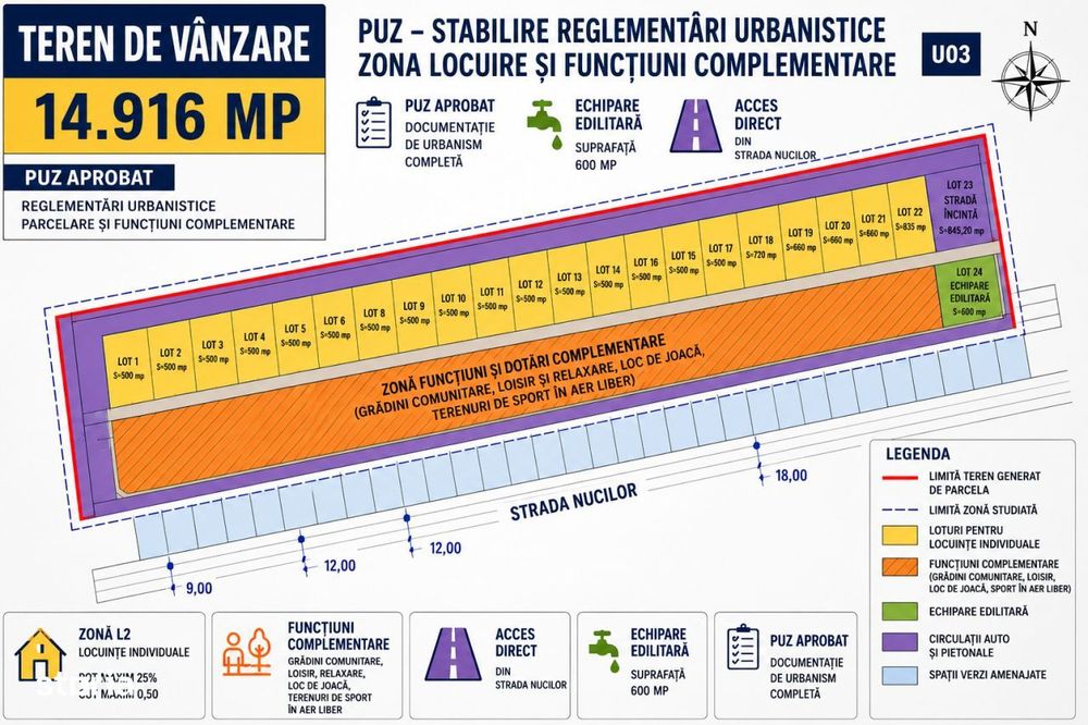 Vanzare teren intravilan Limanu Vama Veche 14.916mp. cu PUZ
