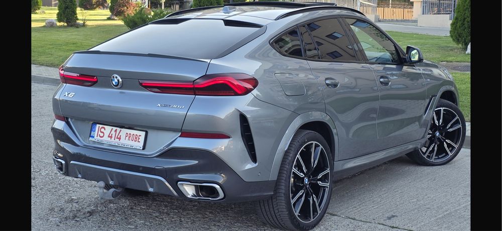 BMW X6 2025 M Paket 3.0 290CP E6 X Drive Ful Laser Trapa Soft Clouse 360G IncalzireVentilatie Masaj Distronic Line Side 15500 Km Garantie 12 2028 Full