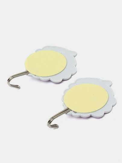 Крючки декоративные, пластиковые, самоклея-ся, для детей и кухни, 2 шт