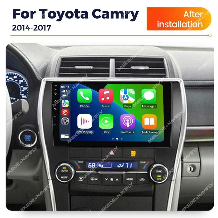 Navigatie Android 14 TOYOTA CAMRY 2014 - 2017 1/8 Gb CarPlay + CAMERA