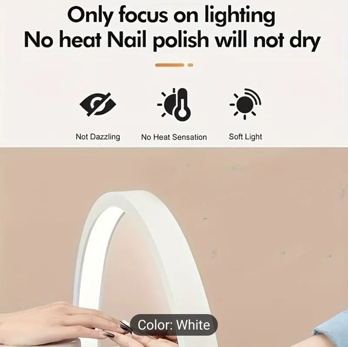 Lampa pentru masa prezentare produse semi-luna half moon light unghii