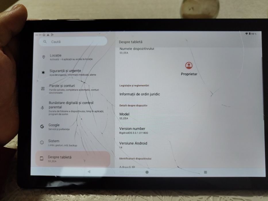 Tableta 10 inch / 14 GB RAM / 128 GB rom