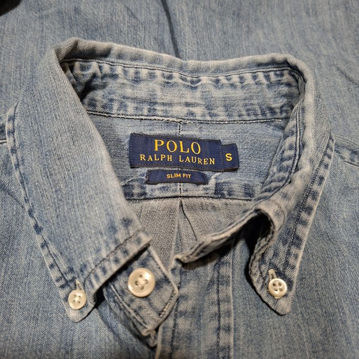 Мъжка дънкова риза Polo Ralph Lauren - Slim Fit, размер S