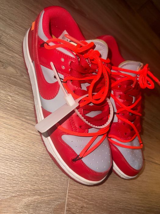 маратонки Nike Dunk Low Off-White University Red