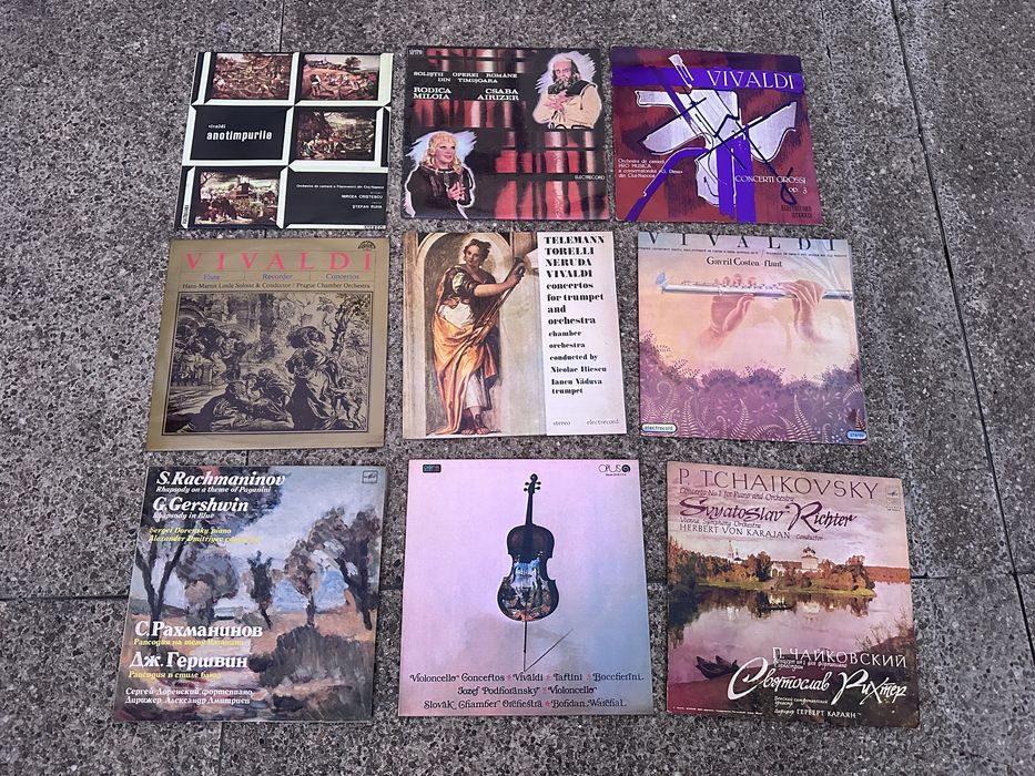 Vând colecție discuri vinil – muzică clasică