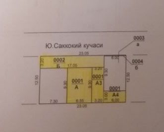 Дом вдоль дороги фасад 24 метра ул.Саккокий