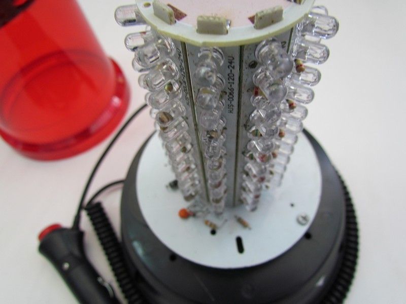 Girofar cu magnet cu 120 LED Rosu 12V