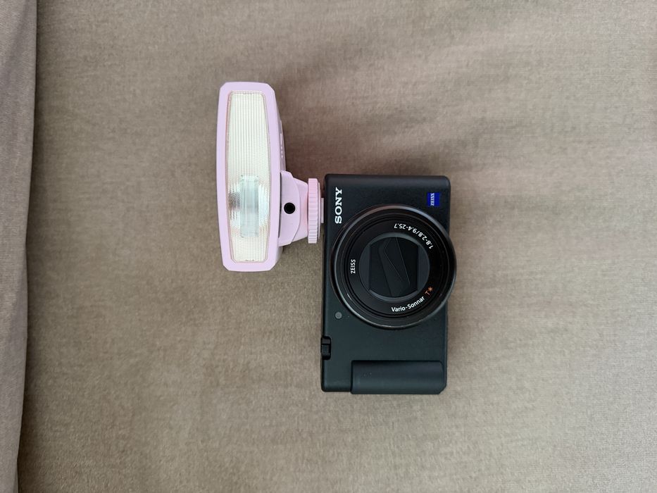 Sony ZV-1F + flash Godox