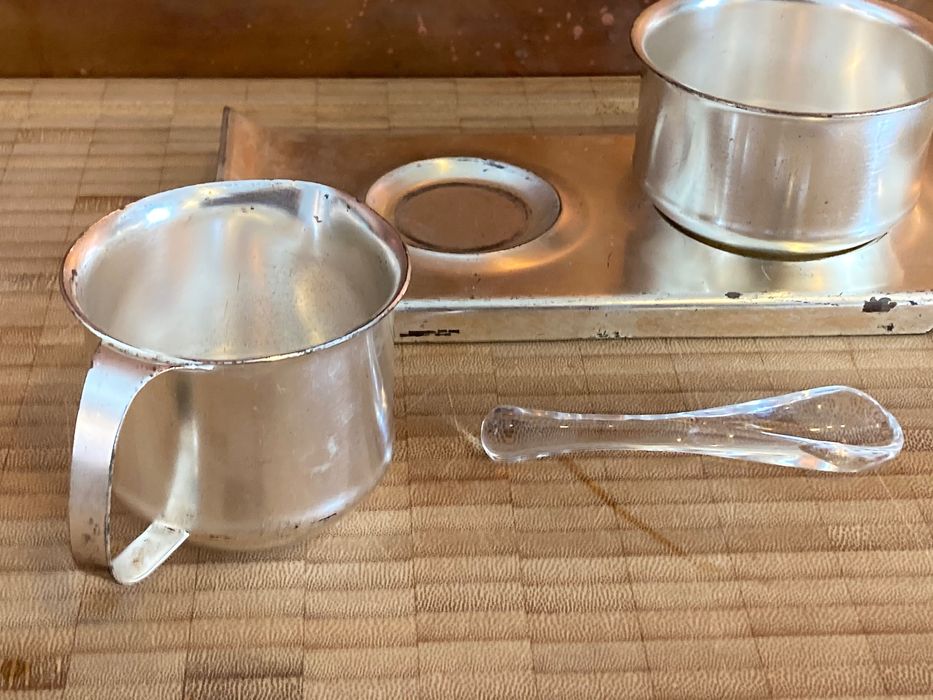 Wmf Germania, zaharnita latiera sosiera Art Deco argintat lapte zahar