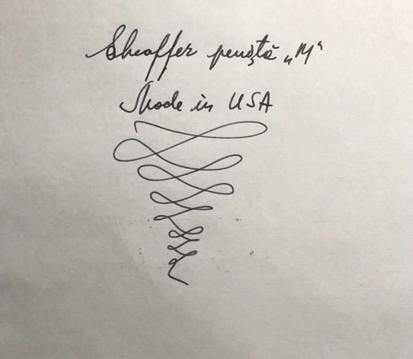 Stilou Sheaffer USA si metalic placat cu lemn