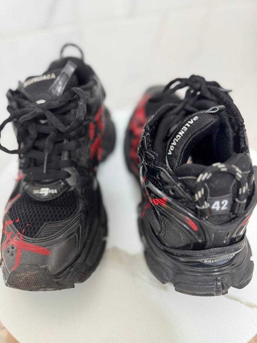 Кроссовки balenciaga runner graffiti black