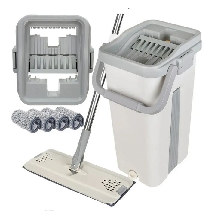 Швабра с ведром и авто-отжимом MOP