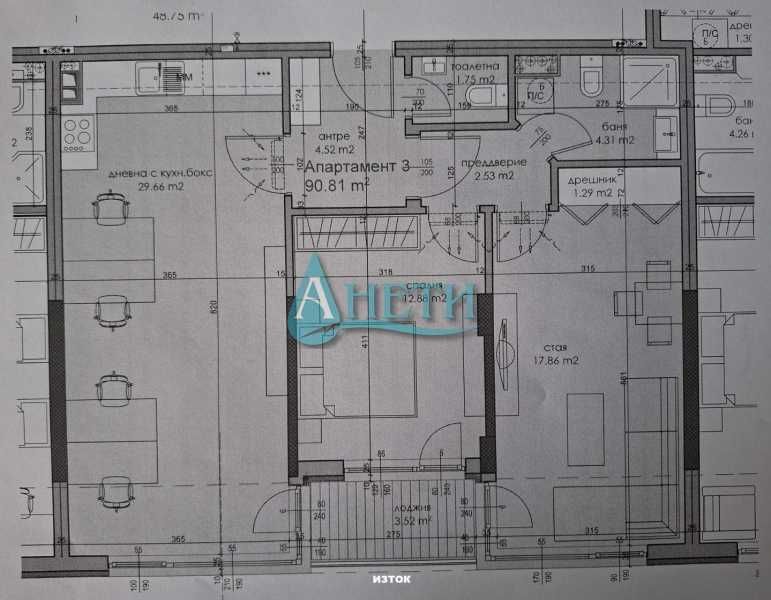 Продава се Тристаен апартамент в София, Младост 1 - 105 кв.м за 3620 €/кв.м - Снимка #13