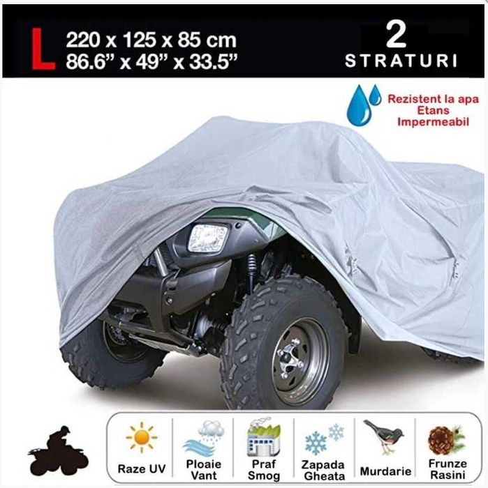 Покривало за АТВ/ ATV, косачка, трактор, Водоустойчиво, двуслойно, M и