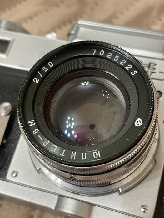 ОТЛИЧЕН Фотоапарат Киев 4, Kiev 4 , обектив Юпитер 8М