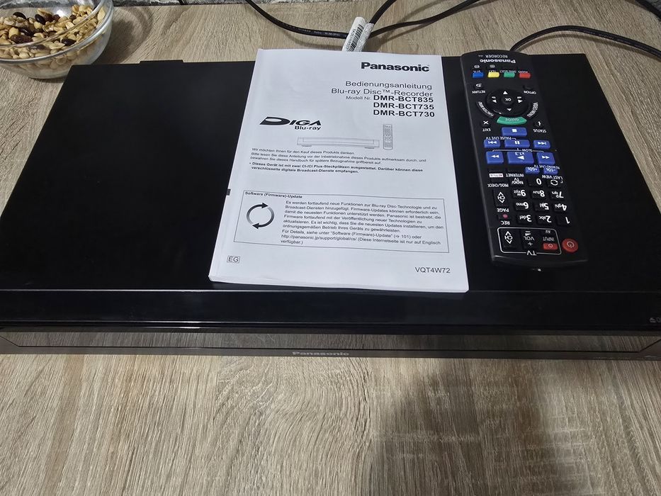 Blu-ray Recorder Panasonic DMR-BCT730, HDD 500GB, Tuner TV, 3D, 4K Upscaling