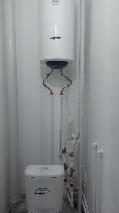 Установка  водонагреватель
