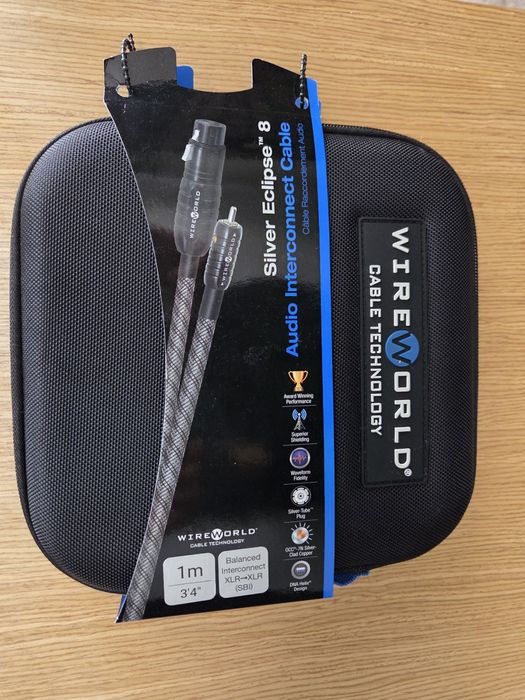 XLR кабел Wireworld Silver Eclipse 8, 1метър