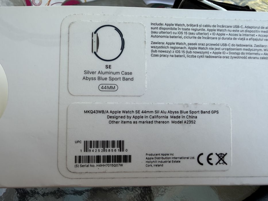 Vand Apple Watch SE 2 44 mm alluminium case abbys blue
