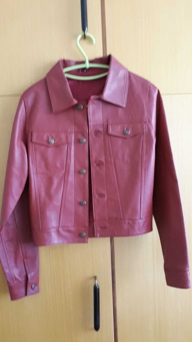 Кожено дамско,ново яке- естествена кожа.