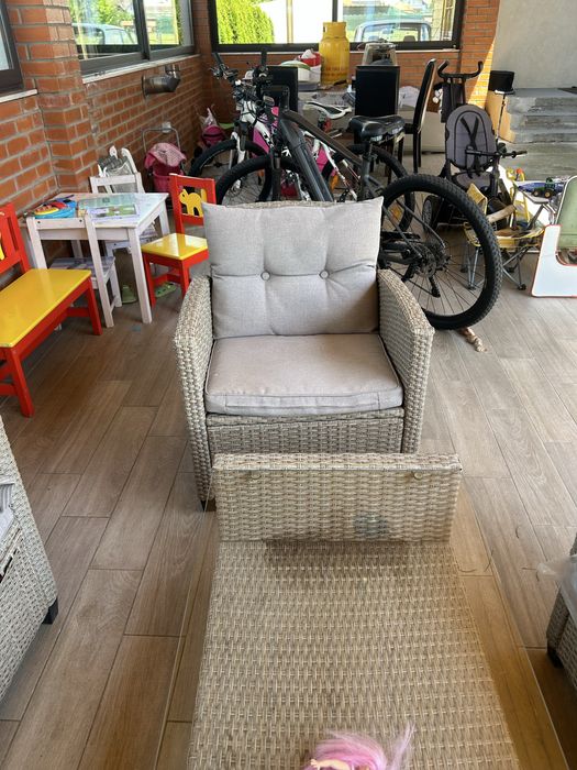 Set Gradina Terasa Ratan Scaune + Masa