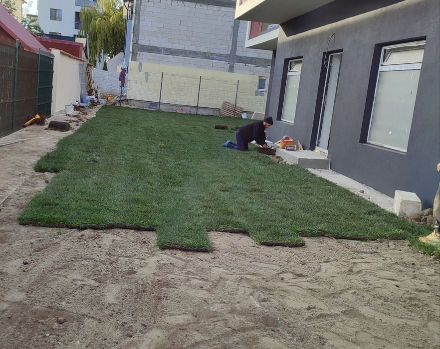 Producător gazon rulou 24 de lei m2.Transport și montaj inclus în preț