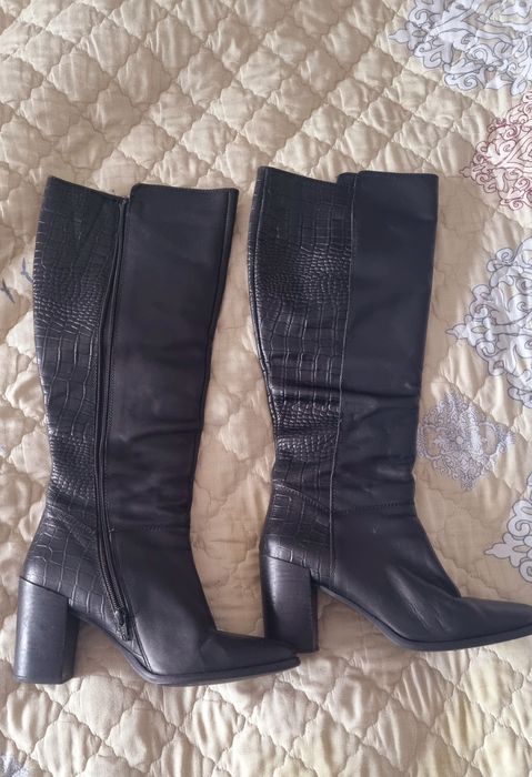 Cizme piele toc gros  Faith 39