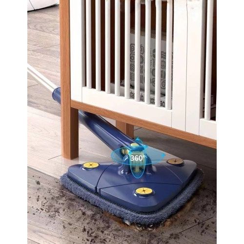 Триъгълен MOП за почистване 360° + 3 БРОЯ МИКРОФИБЪРИ ЗА ПОЧИСТВАНЕ