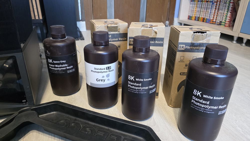 Комплект смолен SLA 3д принтер ELEGOO Saturn 16k и станция 2-в-1