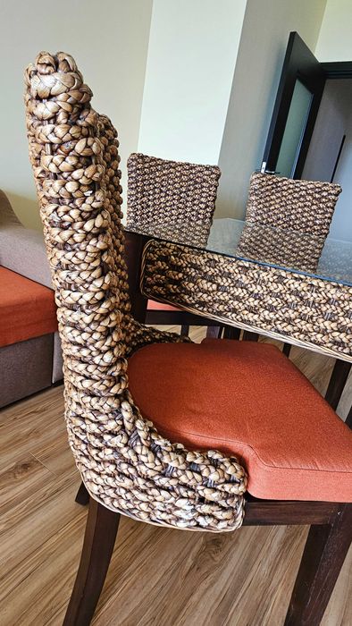 Столове от ратан - ръчна изработка.